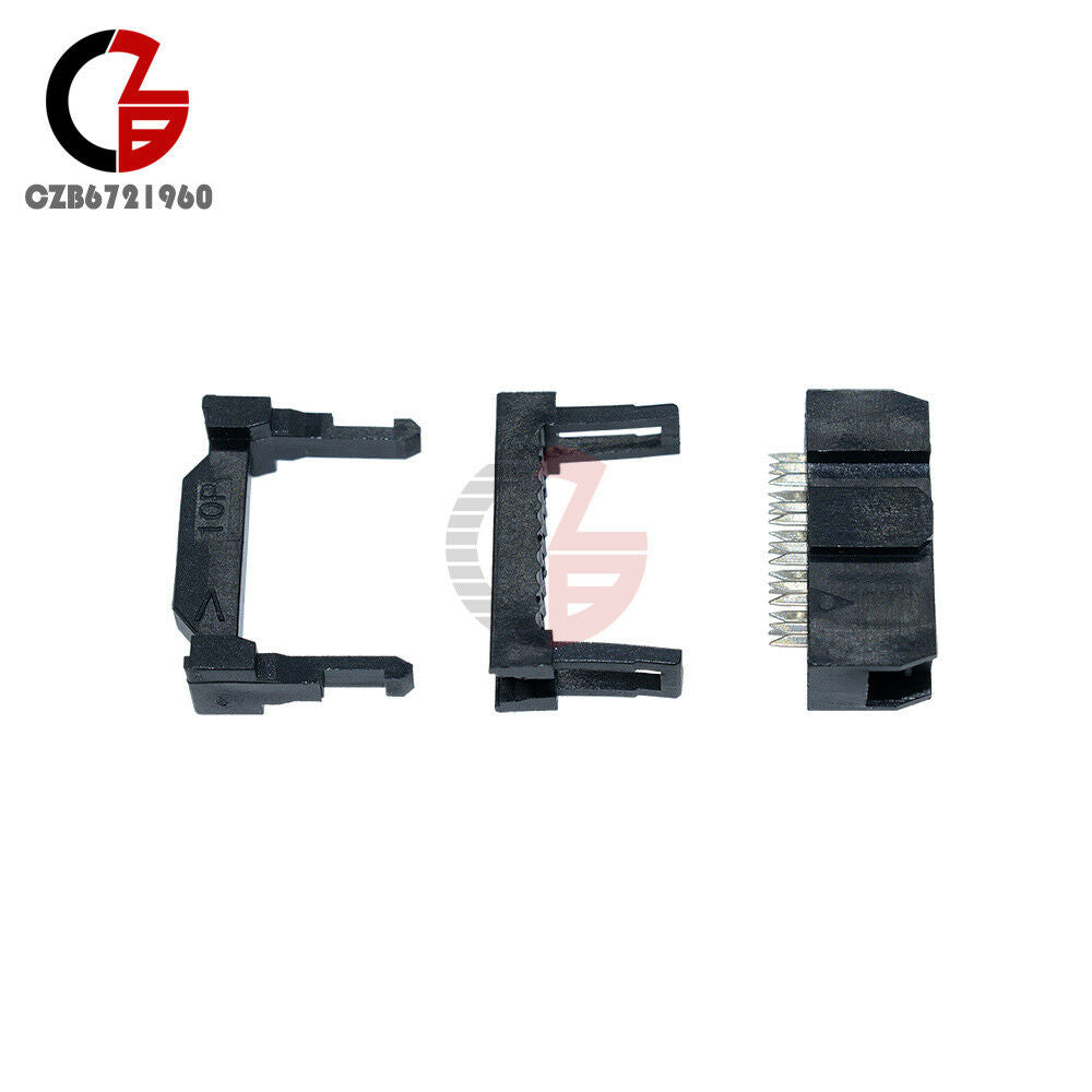 20PCS IDC FC-10 Connector 10 PIN Female Header 2.54 mm