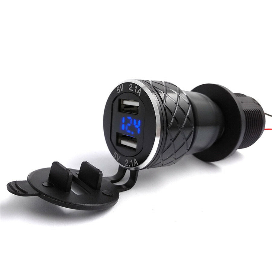 4.2A USB Charger For BMW Motorcycle F700/R1200 GS R1200RT  LED Voltage Display