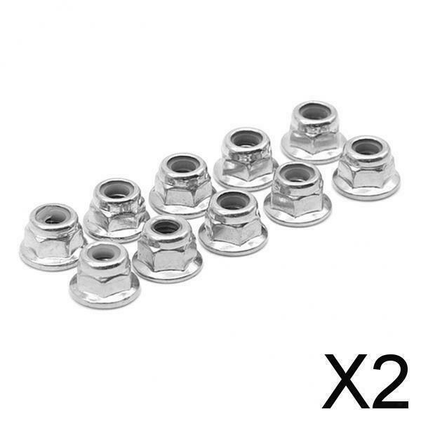 2X 8pcs 12428-0119 M4 Self Locking Hex Nuts Lock Nuts for Wltoys 12428 12423
