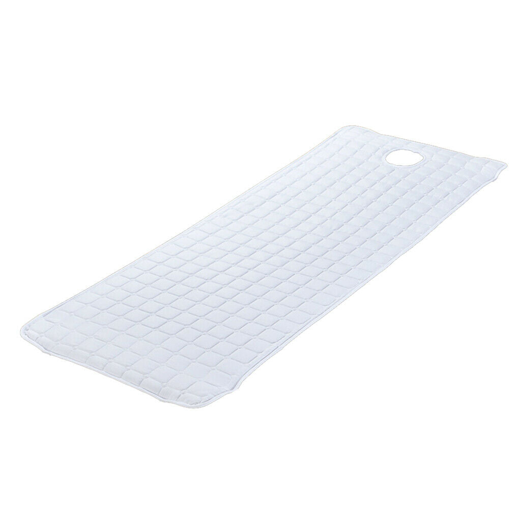 2pcs Anti-slip Massage Table Mattress Cosmetic Bed Sheet Pad 185x70cm White