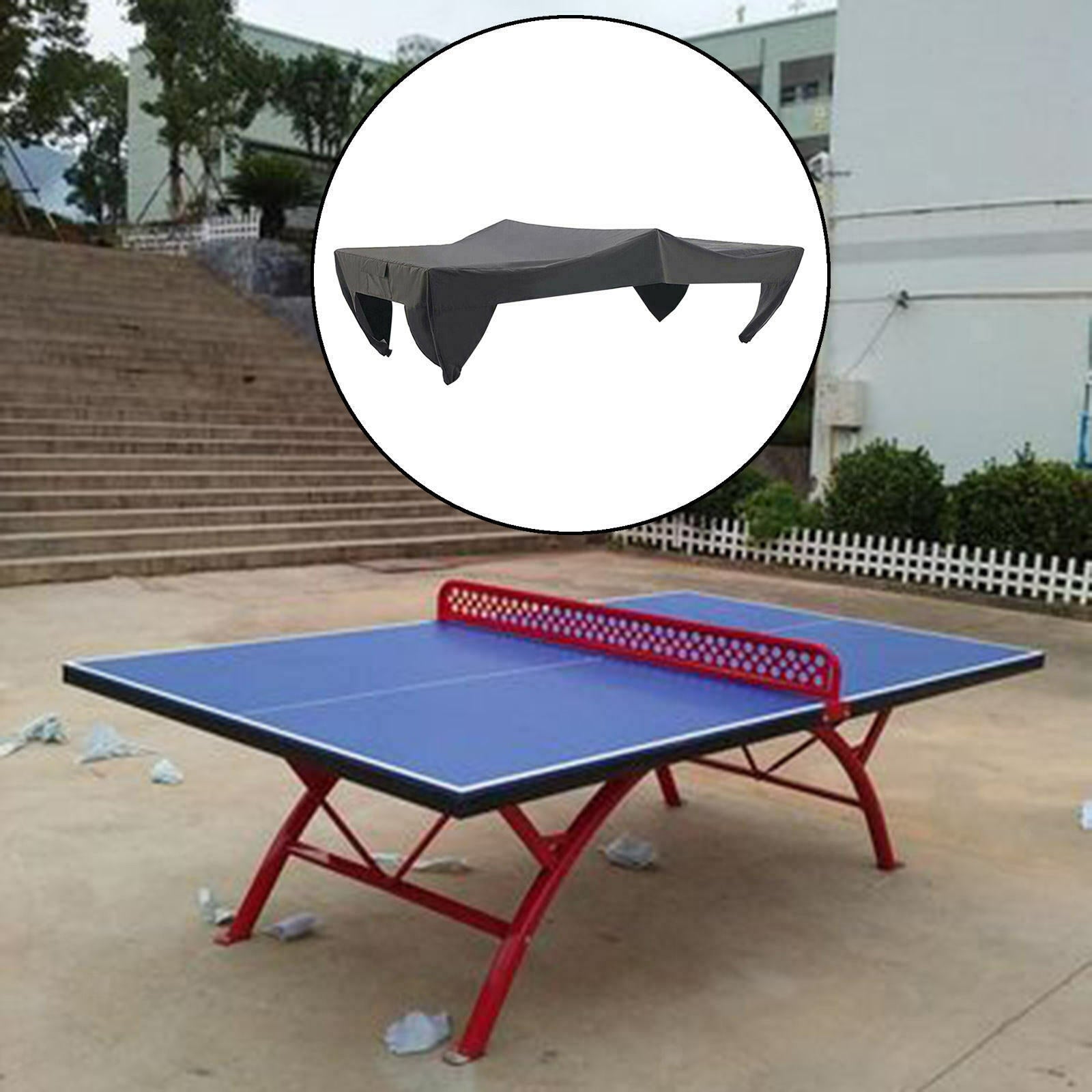 Table Tennis Table Cover Waterproof Sun Resistant Rain Cover for Outdoor