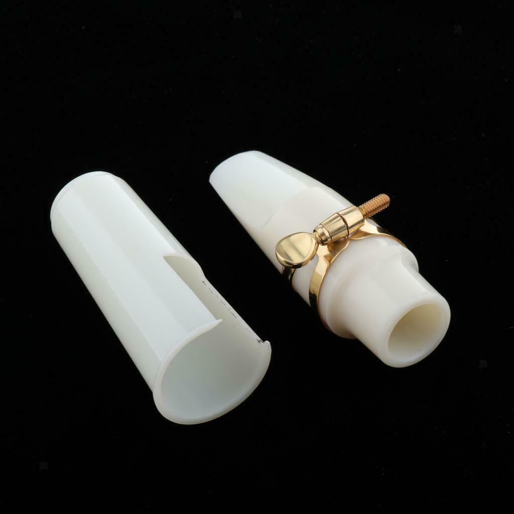 White Alto Saxophone Mouthpiece Ligature Kit Woodwind Musical Insrument Accs