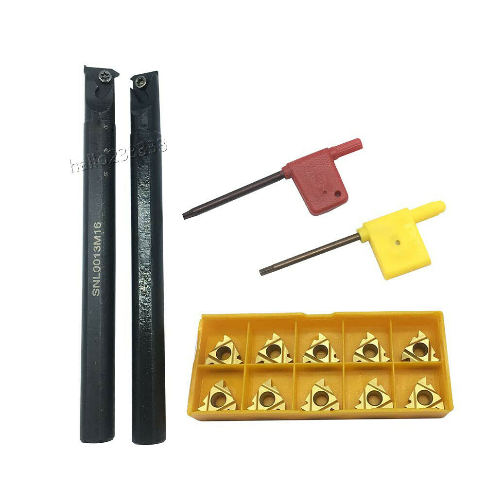 5/8" SNR0013M16+SNL0013M16 Threading Turning Tool Holder + 16IR 16ER AG60 BP010