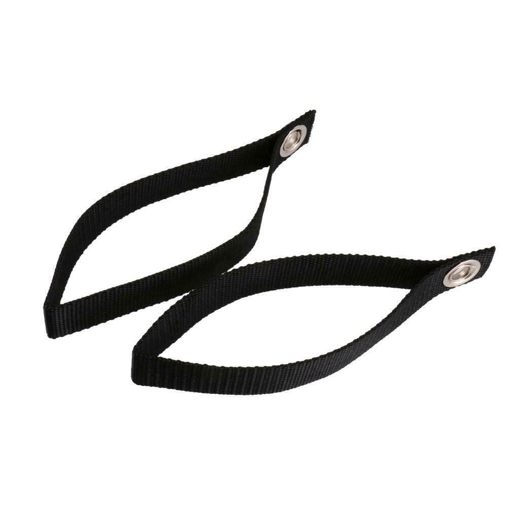 4pcs Loop Anchor Straps Under Hood Kayak Canoe Boat Tie Down Black Outdoor