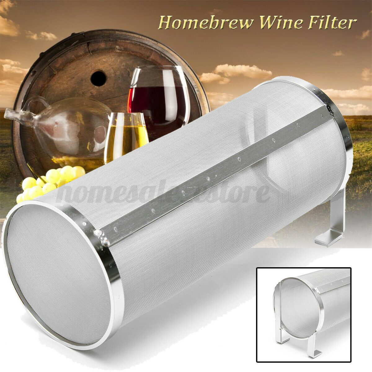 4x10'' Homebrew Beer Spider Stainless Strainer Wine Making Pellet Hop Filters