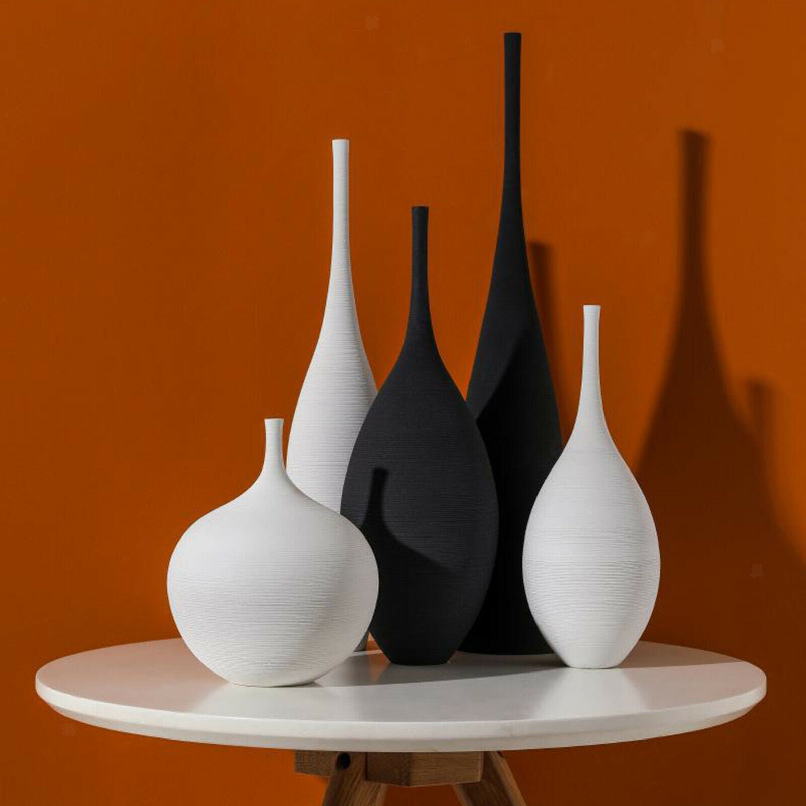 2x Minimalism Flower Vase Shelf Bookcase Bud Vase Tabletop Long Neck Vases