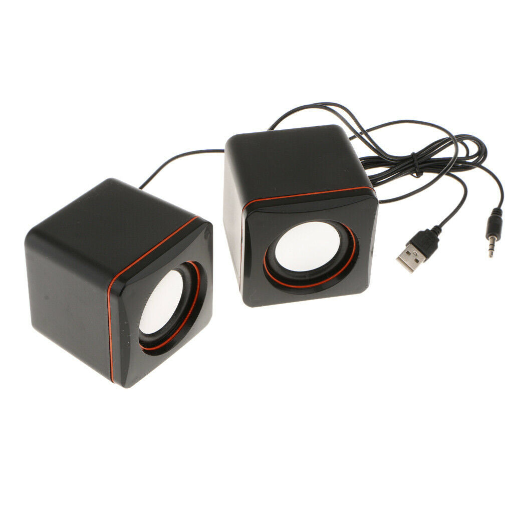 USB Cable Powered Stereo Computer Speaker High Quality Multipurpose Accessories