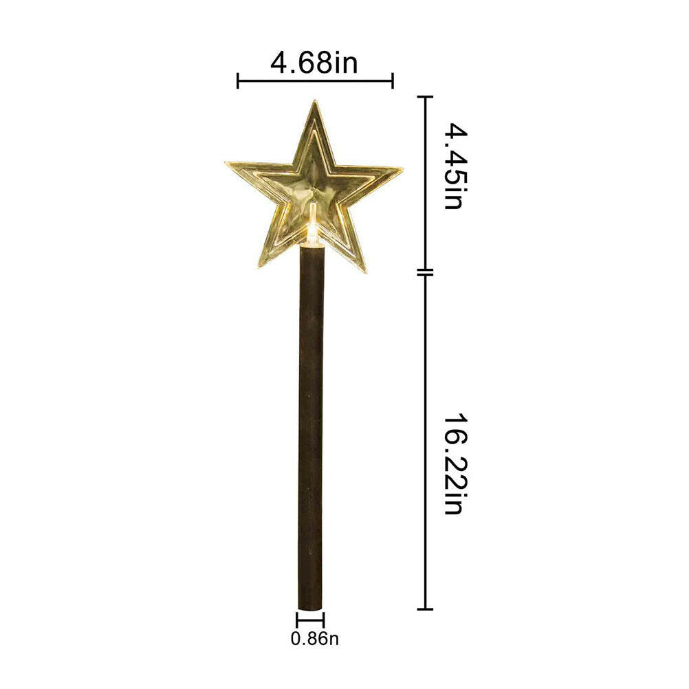 5Pcs Solar Christmas Lights Outdoor Garden Decorative Lights Waterproof Lights