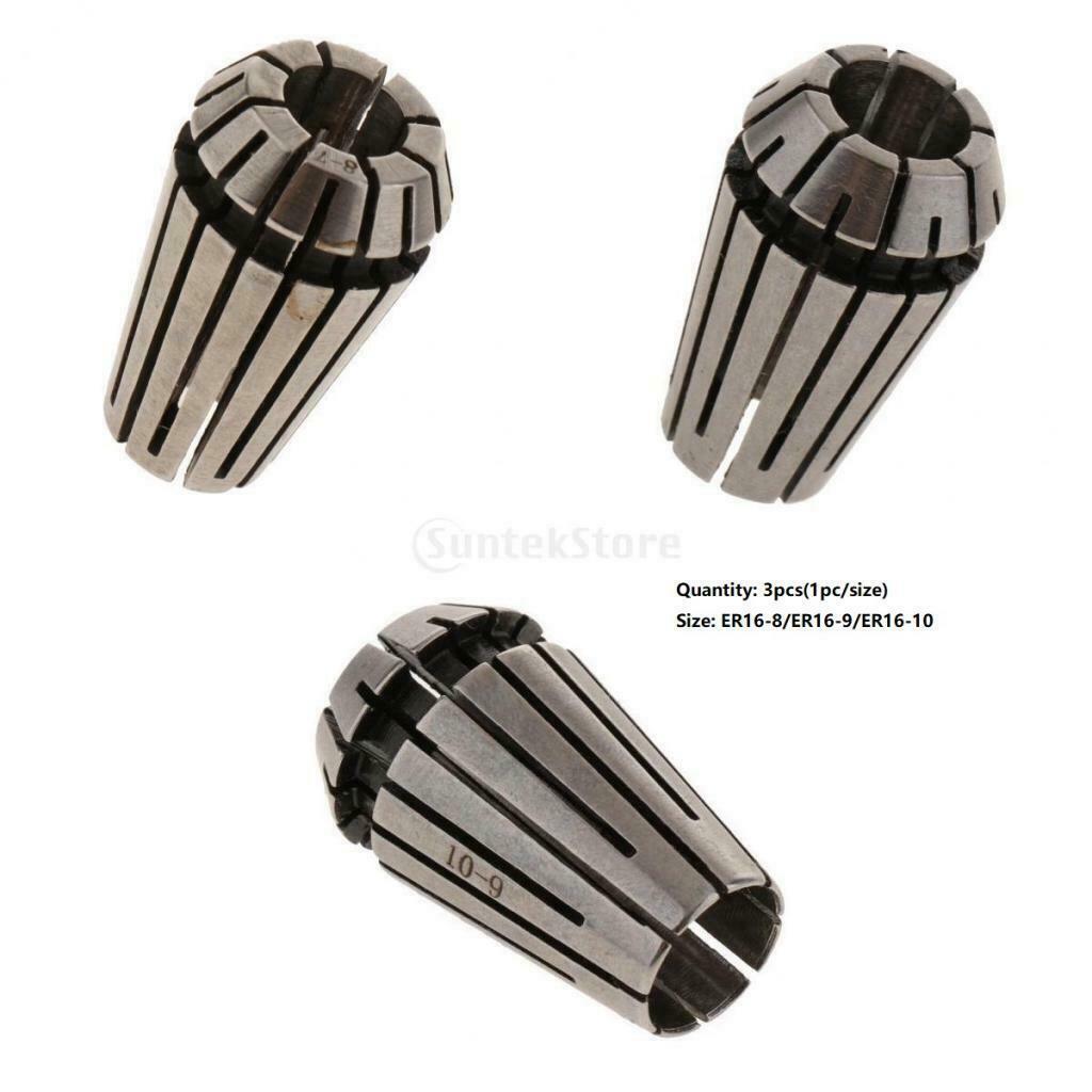 3 Piece ER16 Spindle Collet Milling Lathe Tool High Precision Parts Supplies