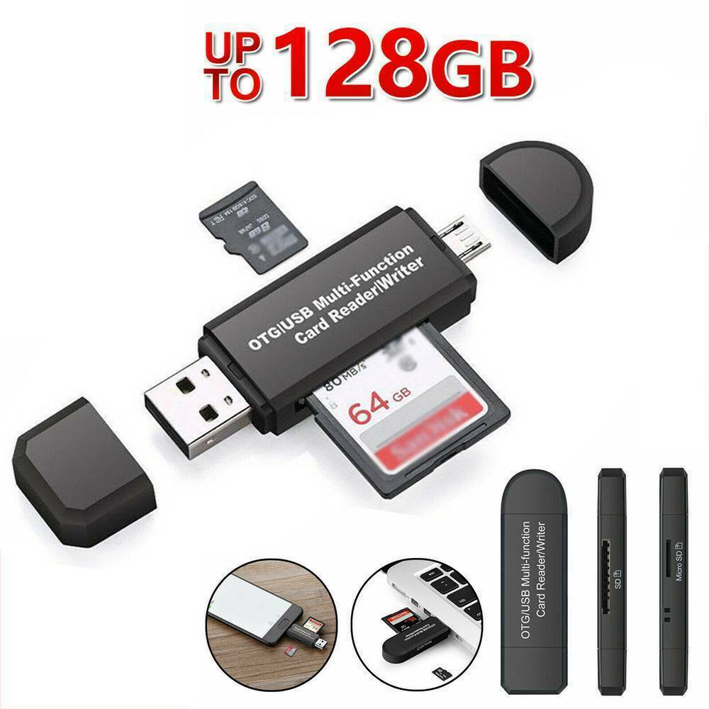 Micro USB OTG To USB 2.0 Micro SD/Adapter SD Card Reader With Standard USB Male.