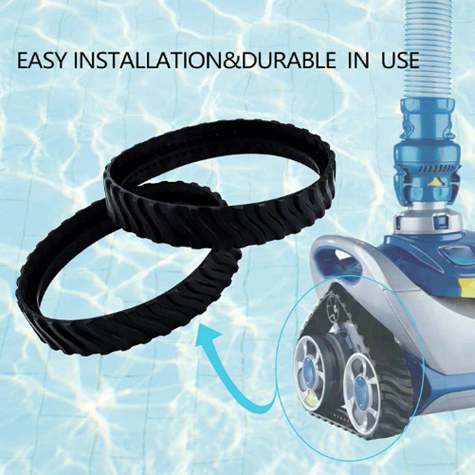 2Pieces Pool Tire Track Wheel Replace for Zodiac MX8 Elite MX6 Elite MX8 Mx6