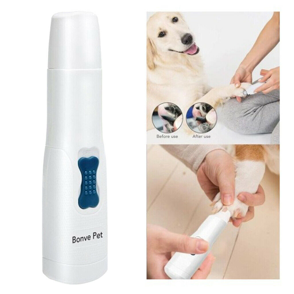 Professional Dog Nail Grinder Cat File Claw Grooming Trimmer Low Noise Pet Paws