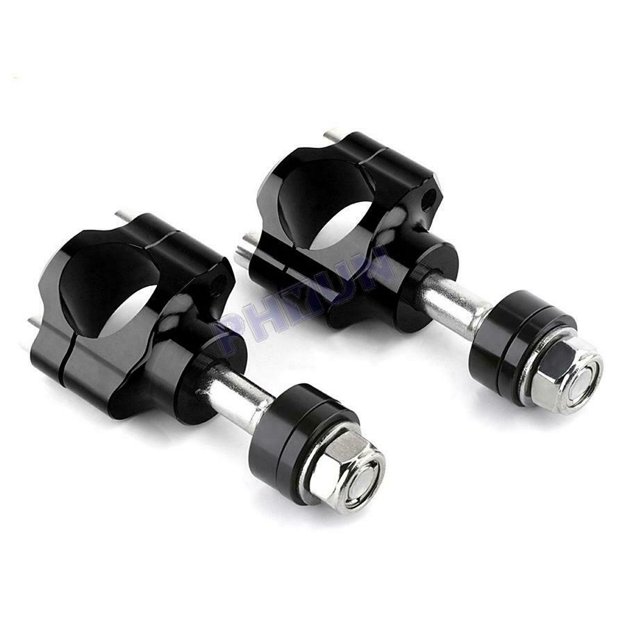 Motorcycle Scooter Handlebar Clamp CNC Aluminum Alloy For 11/8" Handlebar