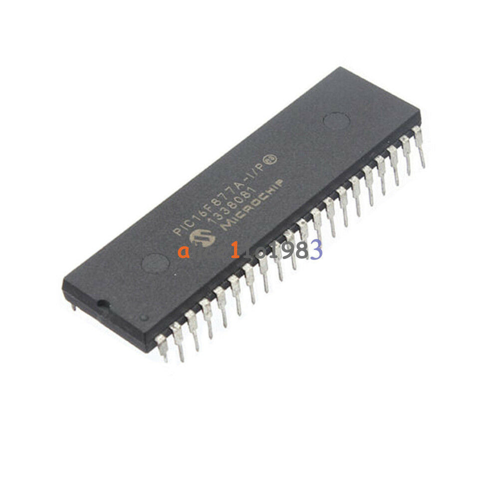 2PCS MCU IC MICROCHIP DIP-40 PIC16F877A-I/P PIC16F877A