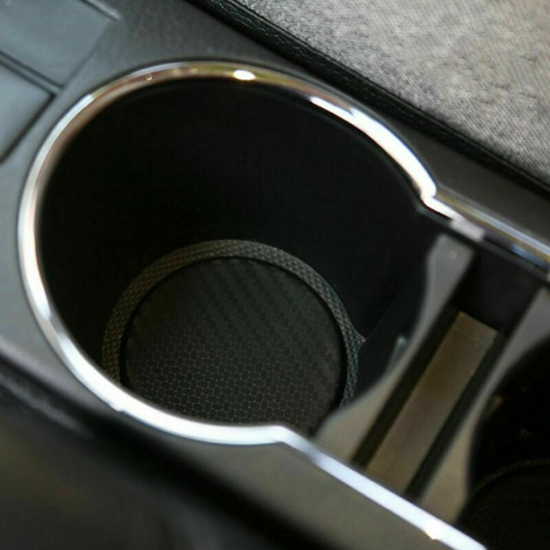 2Pcs Car Coaster Water Cup Bottle Holder Anti-slip Pad Mat Silica Car Accessory
