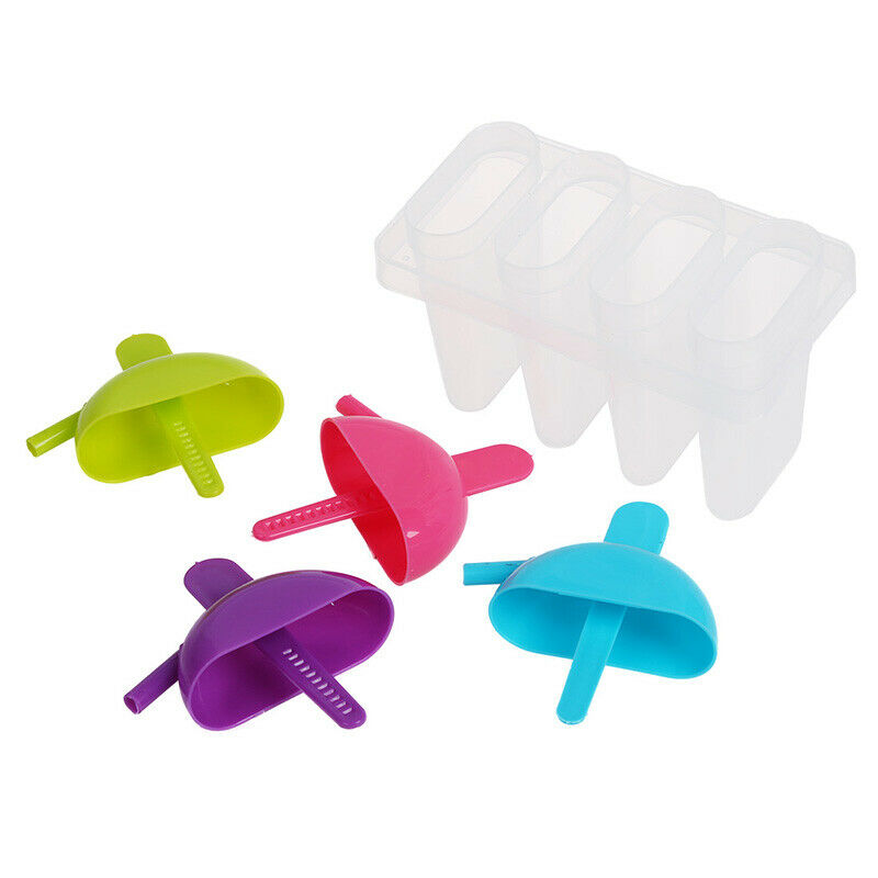 Set Frozen 4 Ice Pop Popsicle Lolly Maker Mould Mold Kitchen DIY P2N6N6
