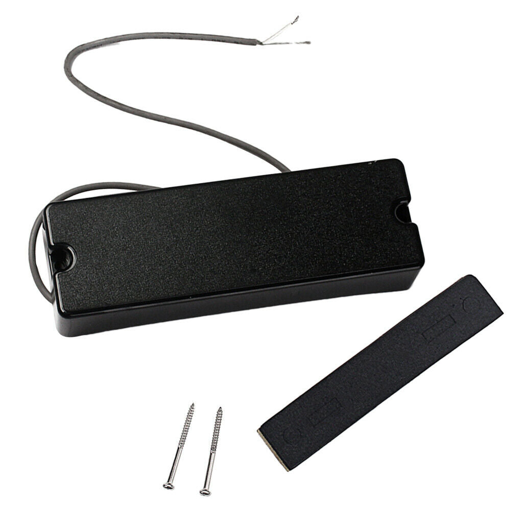 1pc Sealed Humbucker Pickup for 5 String Electric Bass Guitar, Black