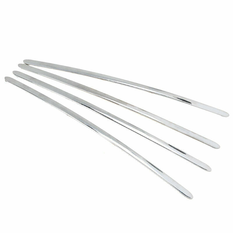 4Pcs Chrome Car Front Rear Anti-rub Protector Corner Bumper Scratch Guard Bar
