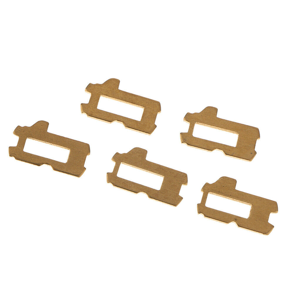 5 Pieces Car Lock Reed Key Cylinder Gasket Plate Kit w/ Spring for Mazda