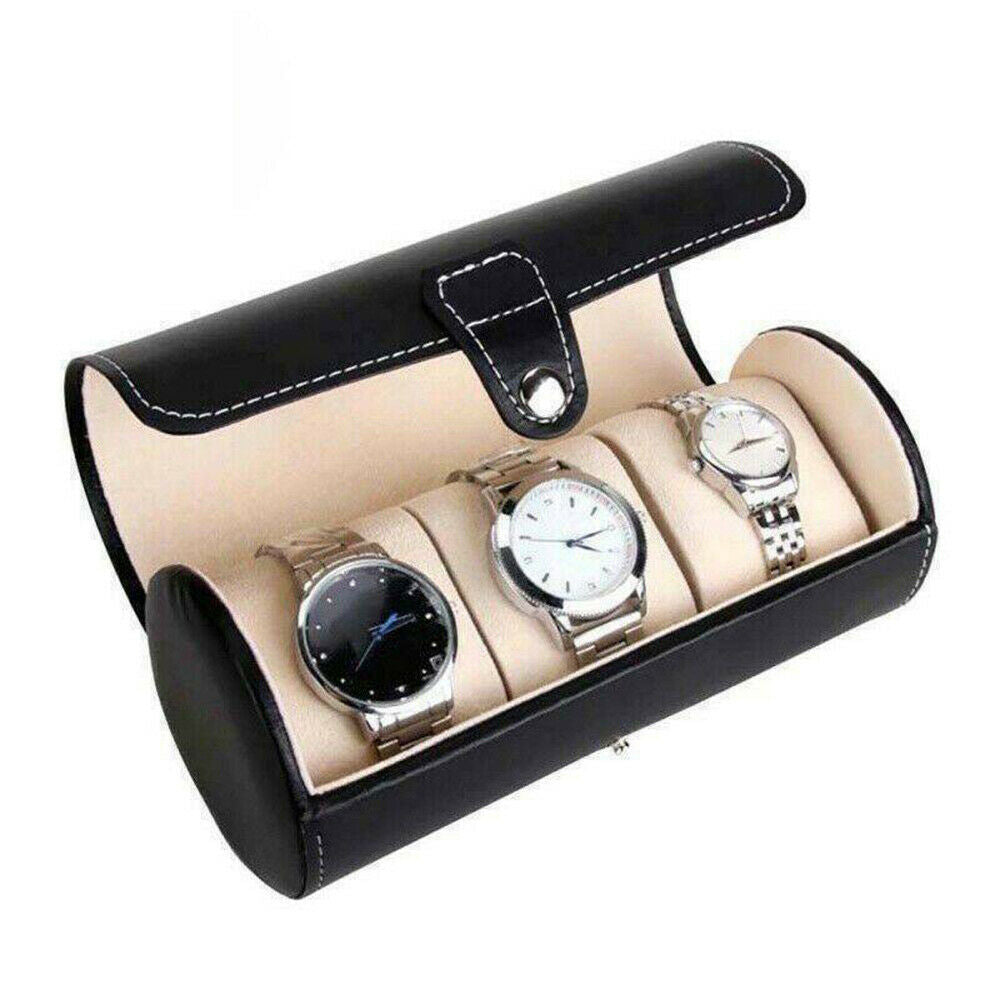 3 Grids Watch Display Storage Boxes Case Organizer Jewelry Collection Holders AU