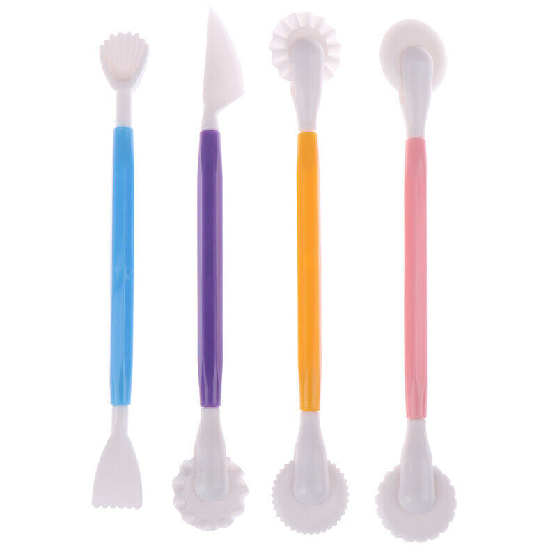 4PCS Fondant Cake Decorating Modelling Tools Cutter Baking Craft Cake Mold_DD