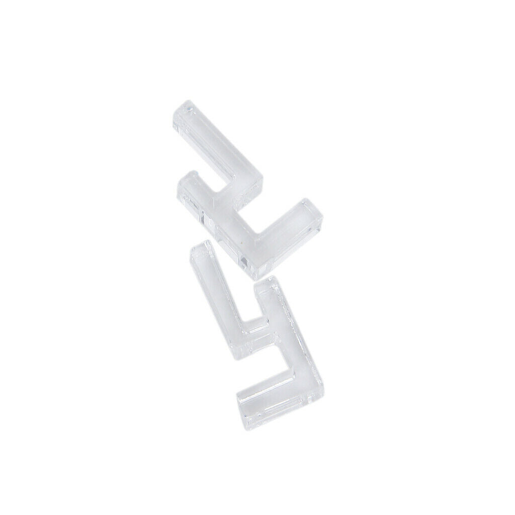 2x Mini Aquarium Tank Glass Cover Plastic Clip 6mm Support