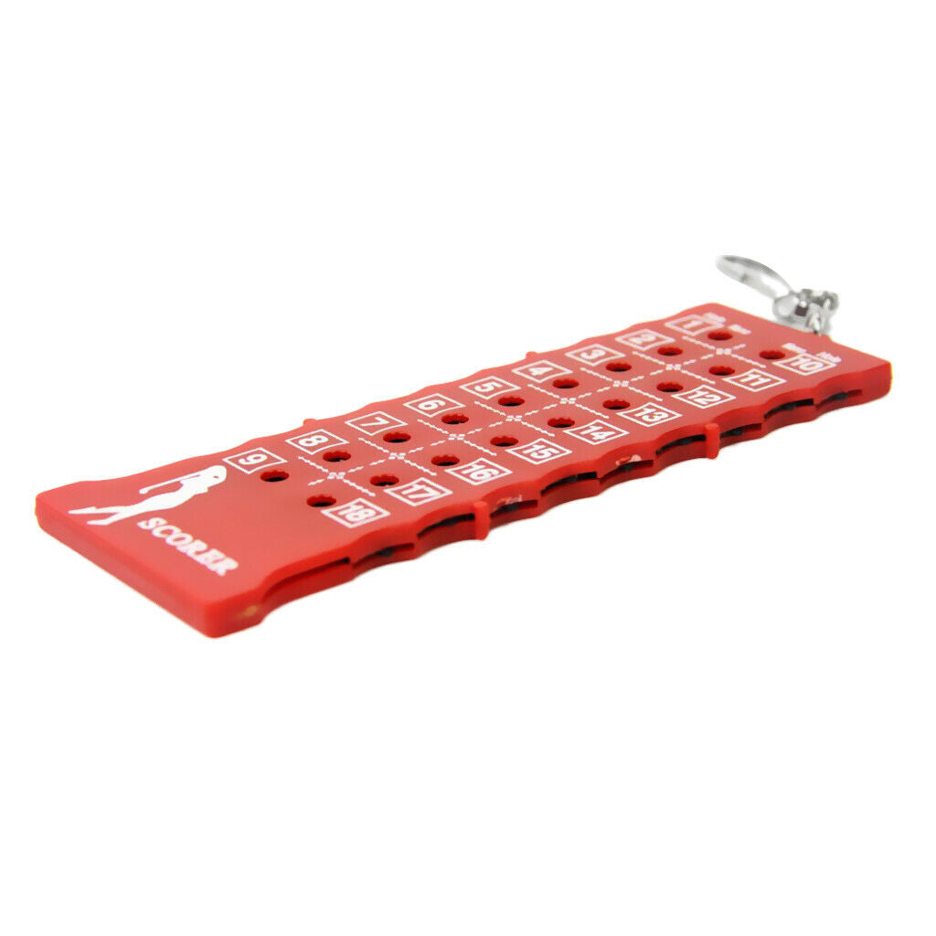 Portable   Golf   Score   Scorer   Stroke   Counter   Red   Scores   Counting
