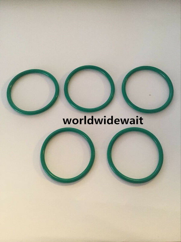65mm Outside Dia 4mm Thick Industrial Green Fluorine Rubber O Ring Sealing 5PCS