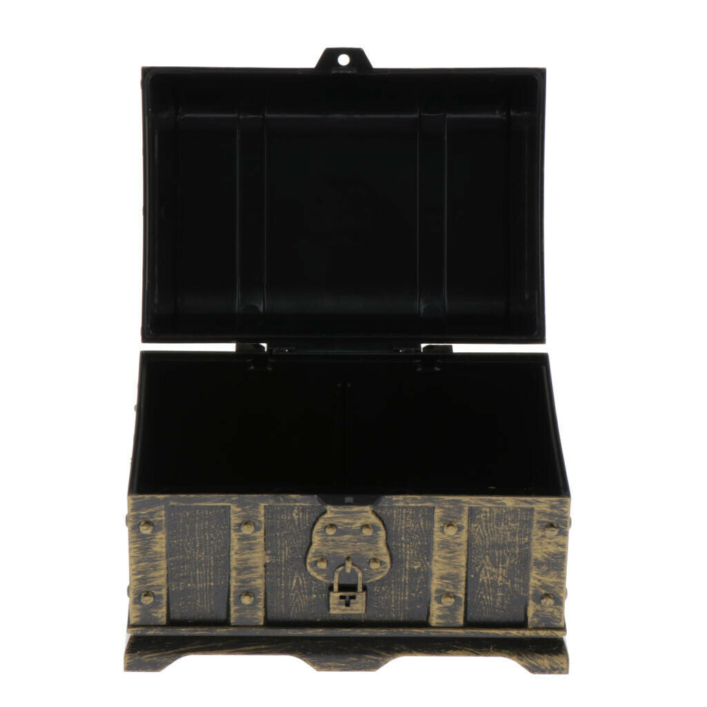 Set of 2 Pirate Treasure Chest Seeking Treasure Game Playset Storage Box Fun