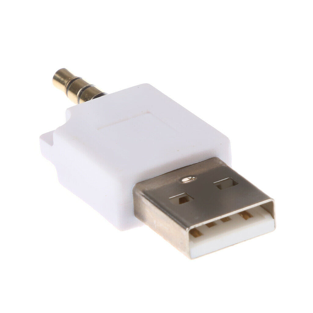2x USB to 3.5mm Male Charger Converter Adapter Plug for iPod Shuffle 2nd