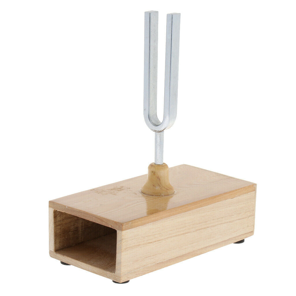 Resonant Tuning Fork 440HZ with Wooden Resonant Box Acoustic Science Tools