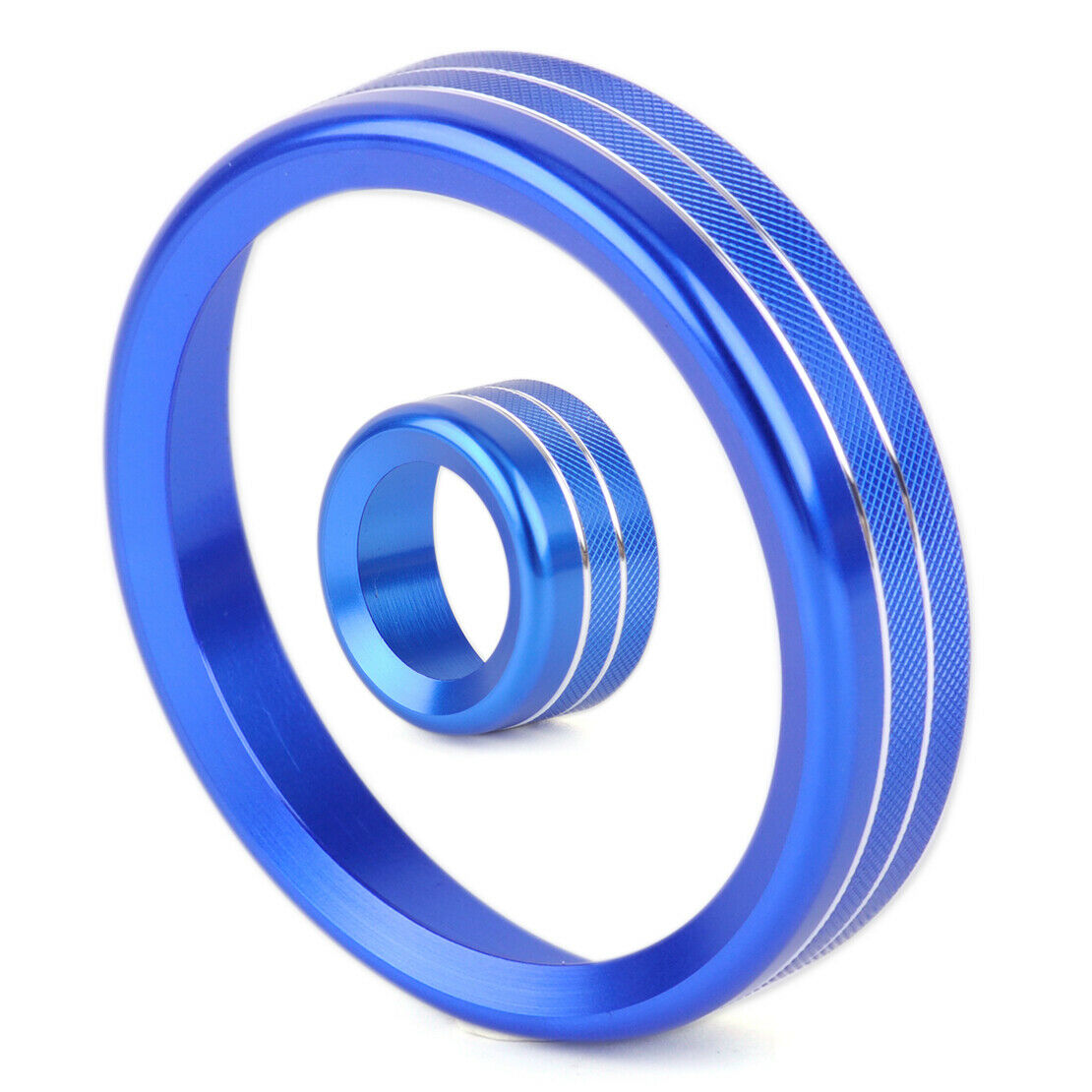 3x Blue Interior Center Control Knob Cover Trim Fit for Alfa Romeo Giulia 17 An