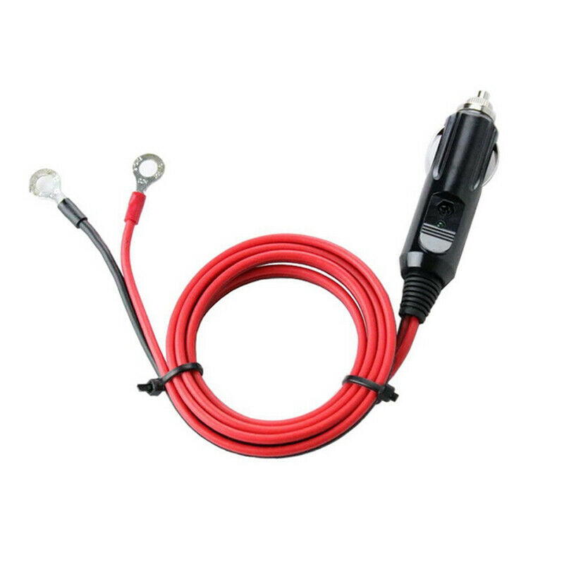 60cm Wire Cigarette Lighter Socket Male Plug Adapter Power Supply Cord Car Cable