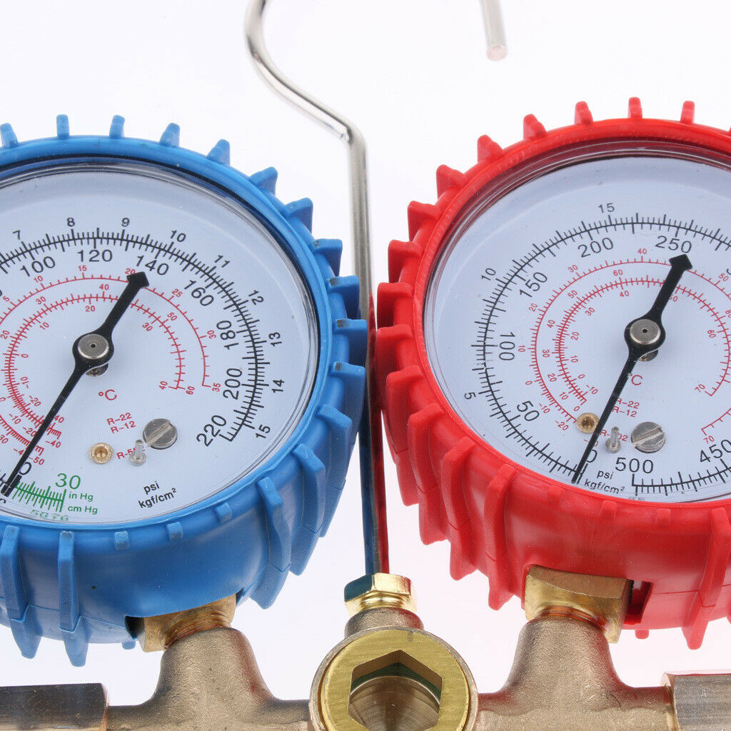 R12 R22 R134A R502 HVAC A/C  Test Charging Manifold Gauge Set
