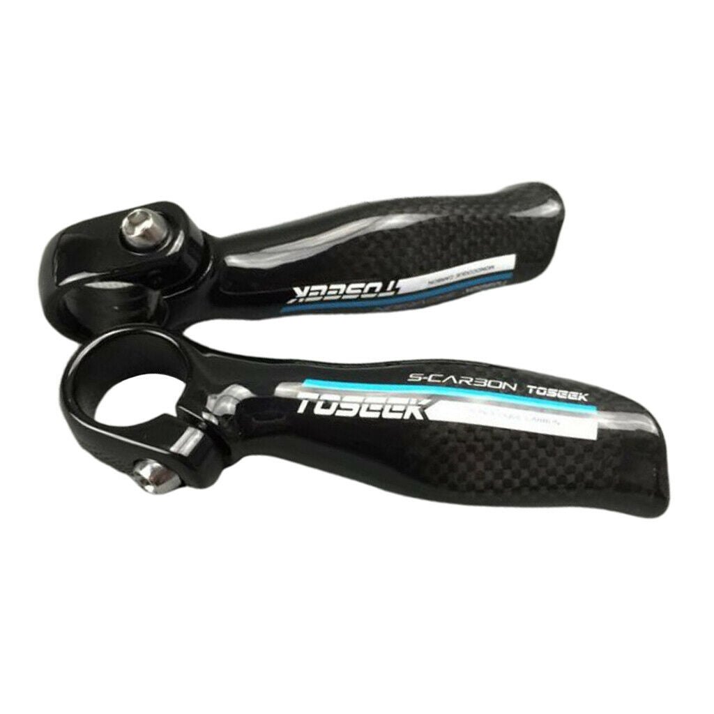 Mountain Bike Bicycle Auxiliary Handlebar Aluminum Handle Grips End blue