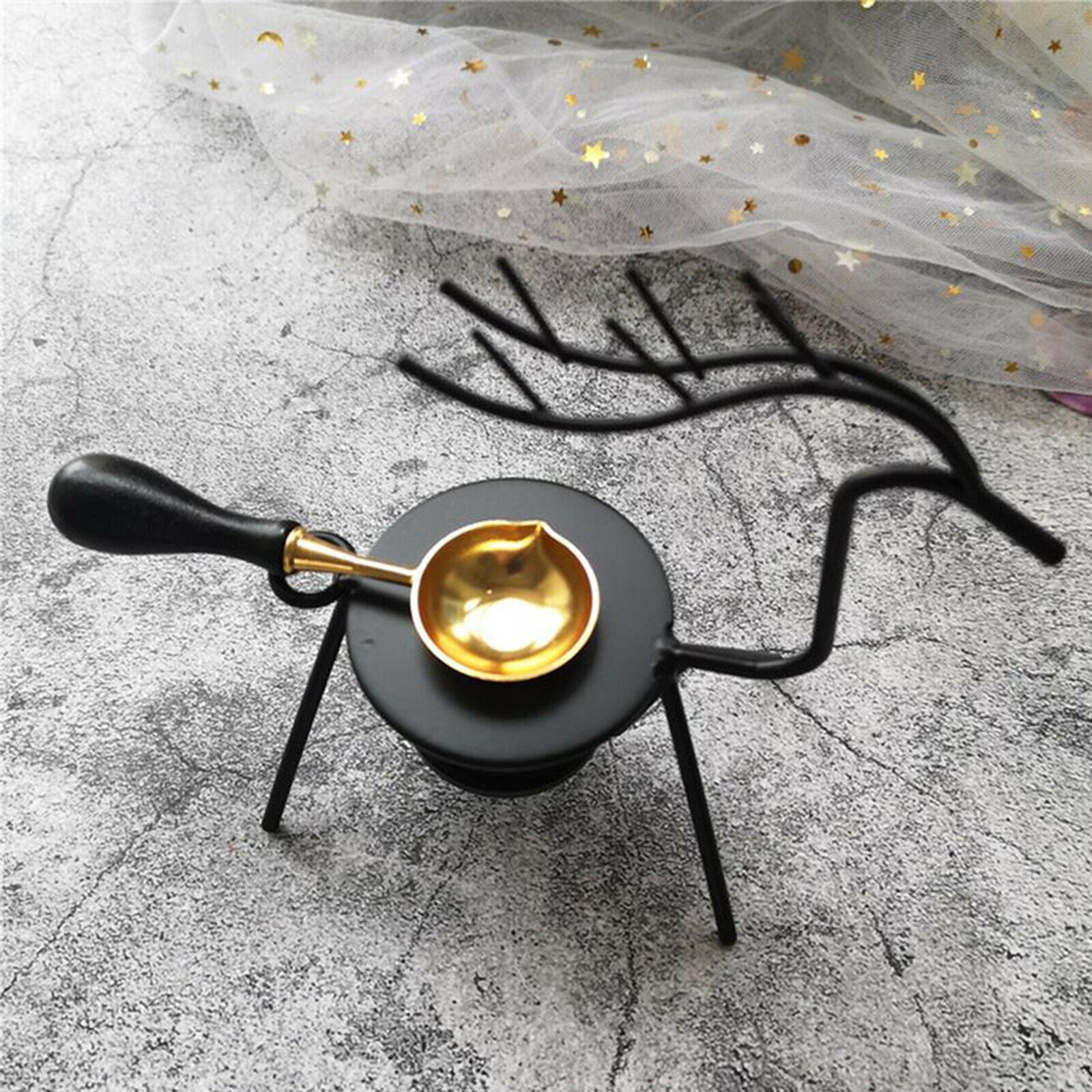 Portable Deer Shape Sealing Wax Warmer Tea Candle Melting Furnace Stove