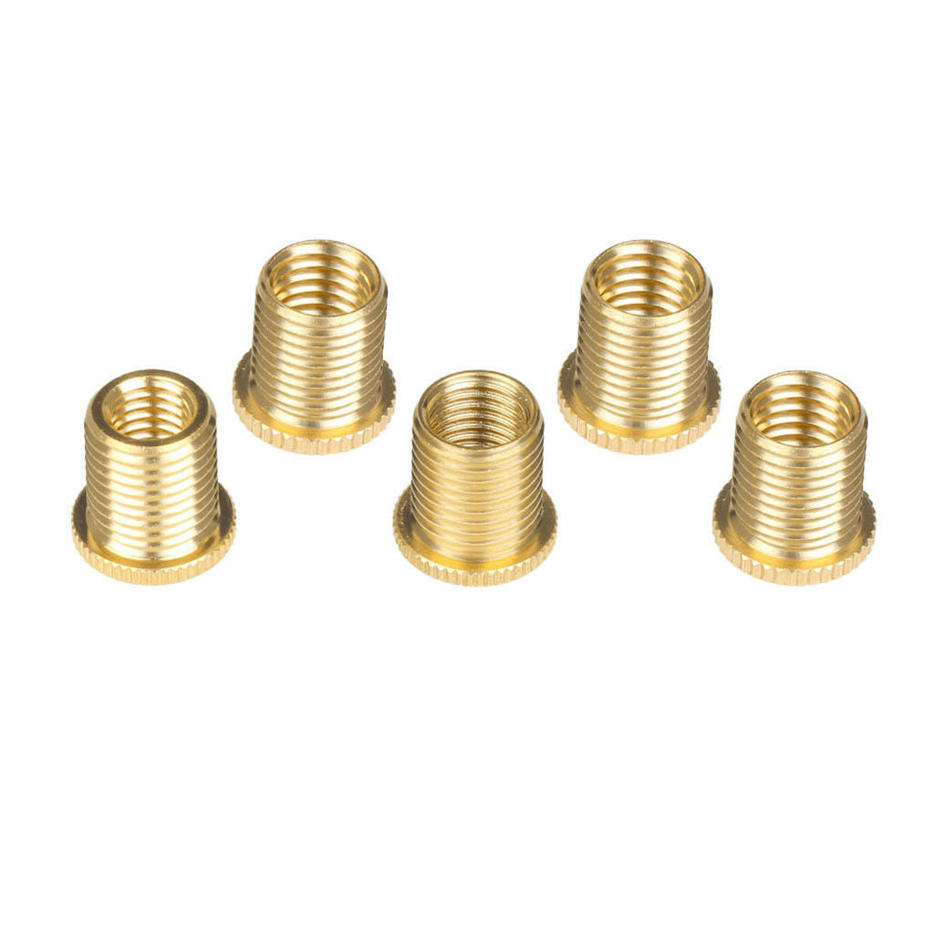 Pack of 5 Alloy Gear Shift Knob Thread Adapter Nuts Insert Set M10x1.25