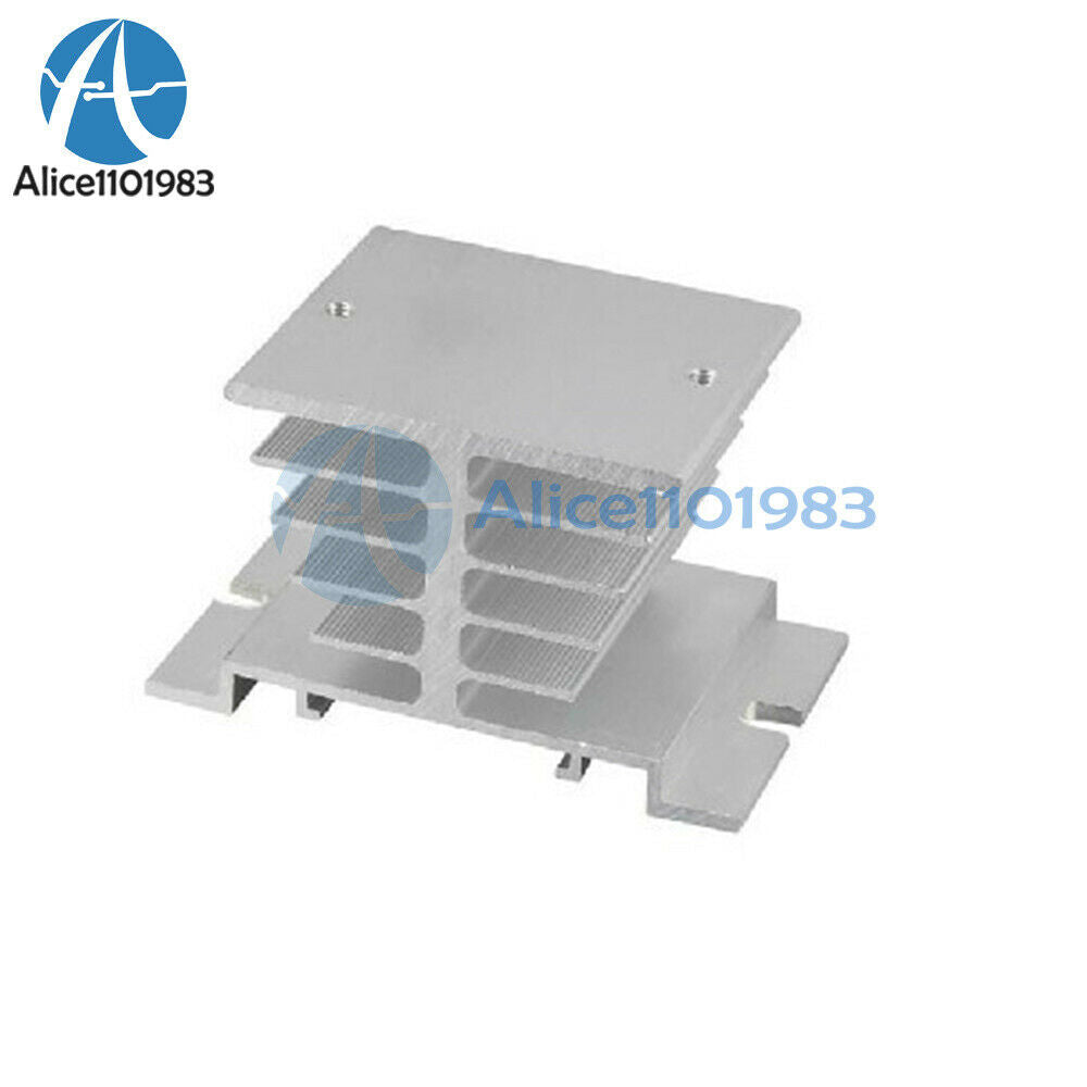 2PCS Aluminum Heat Sink for Solid State Relay SSR Small Type Heat 10A-40A