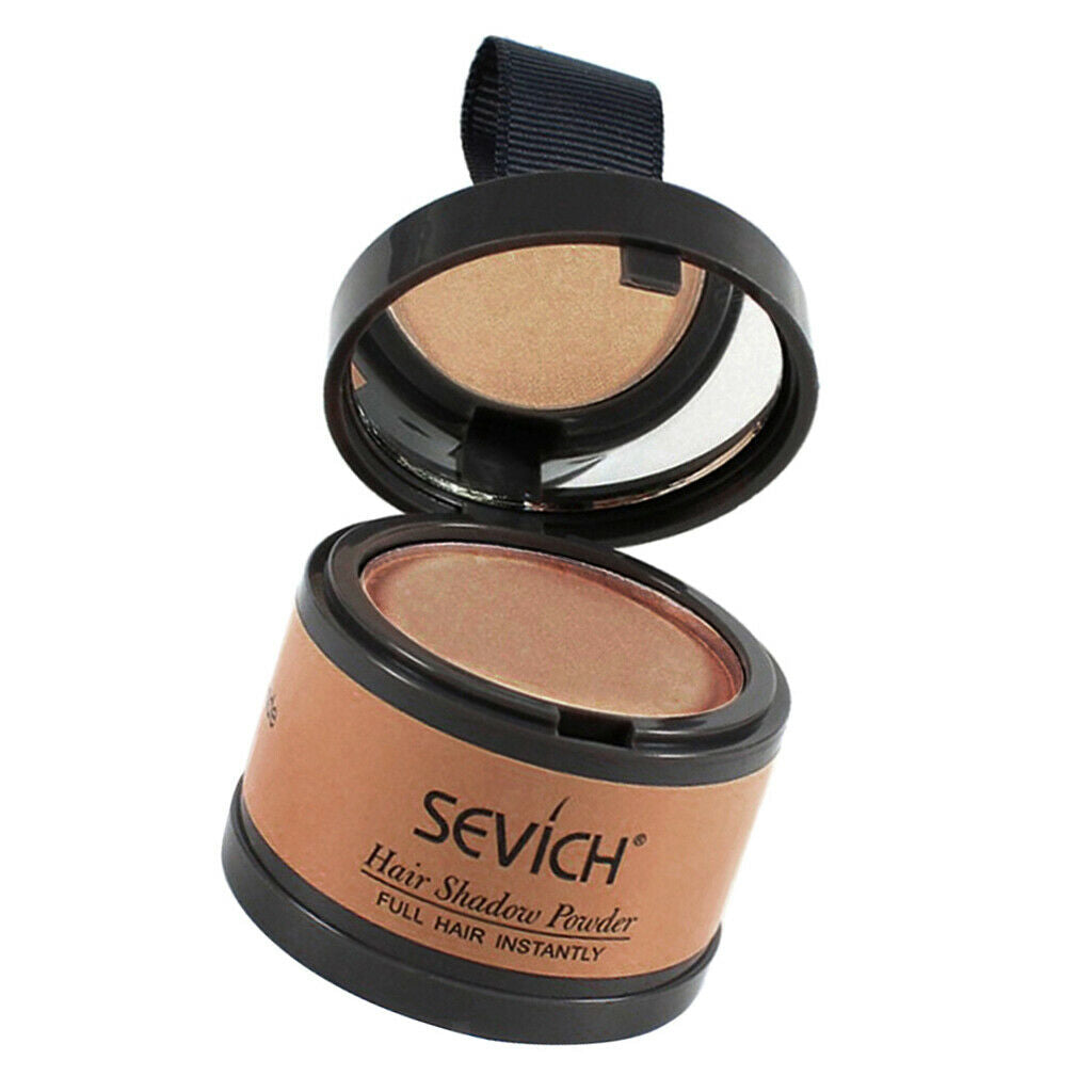 Smooth Hairline Forehead Powder with Mirror Hair Roots Cover Brown