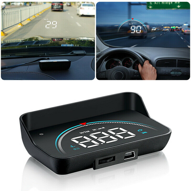 M8 Safety Car Head Up Display OBD2 Overspeed WarningSystem Speedometer Projector