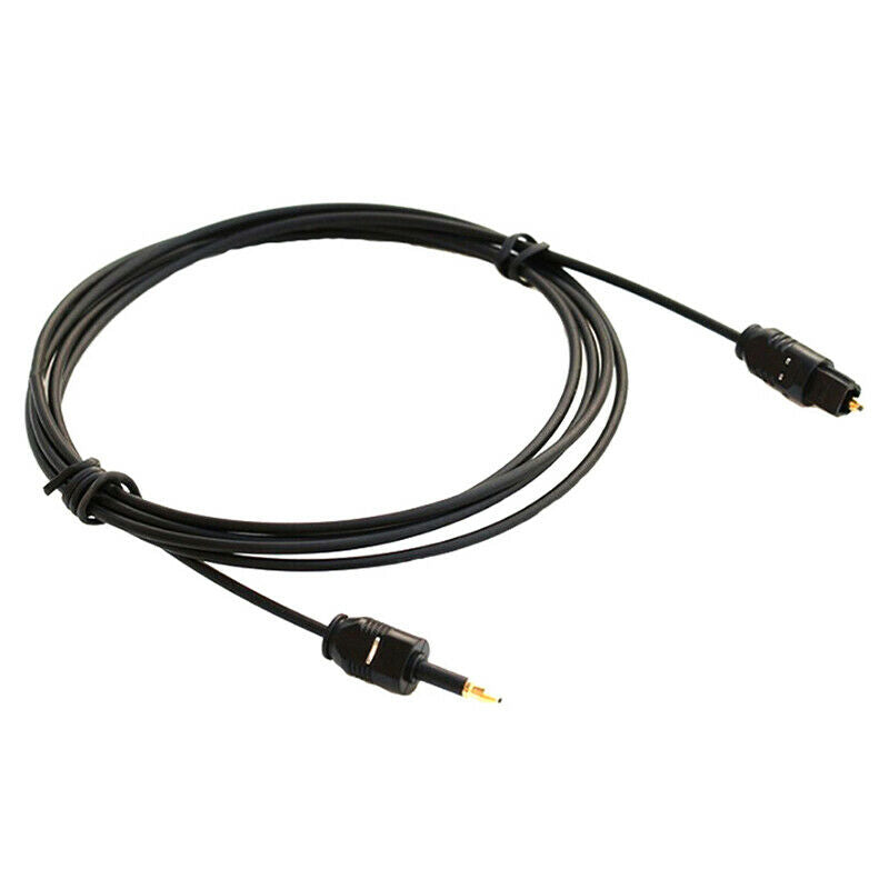 1.96Ft Toslink Male to Mini Plug 3.5mm Male Digital Optical SPDIF Audio C.l8