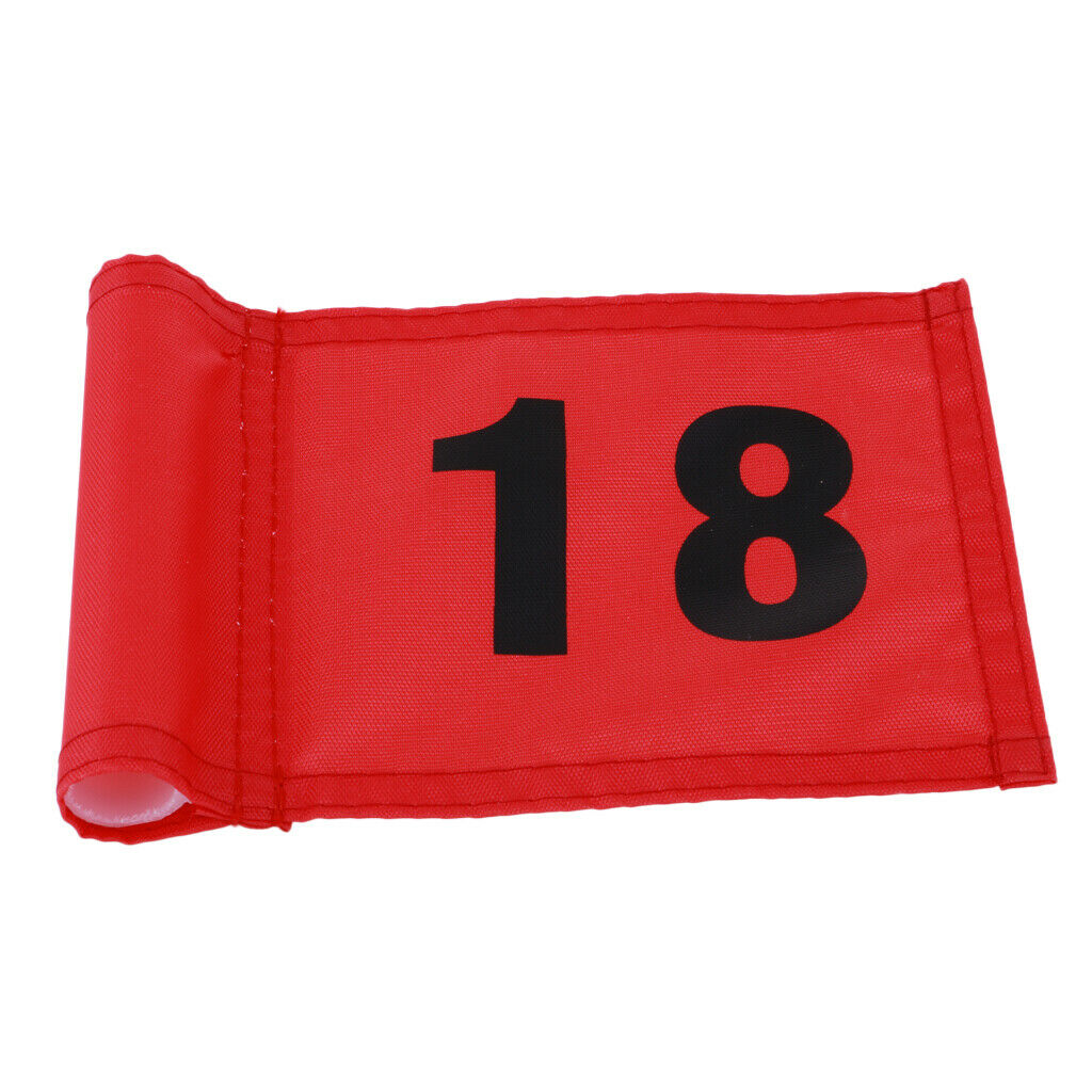 Pack 6 Backyard/Garden Golf Putting Green Flag Target Marker with Number 1 & 18