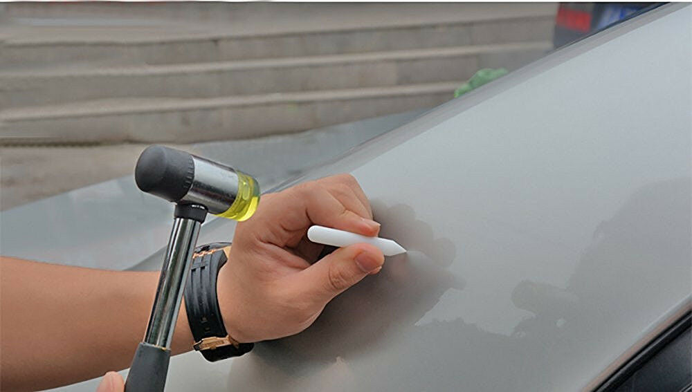 -XNSet of 5 White Nylon Knock Down Tapper Car Body Paintless Dent Repair Tools