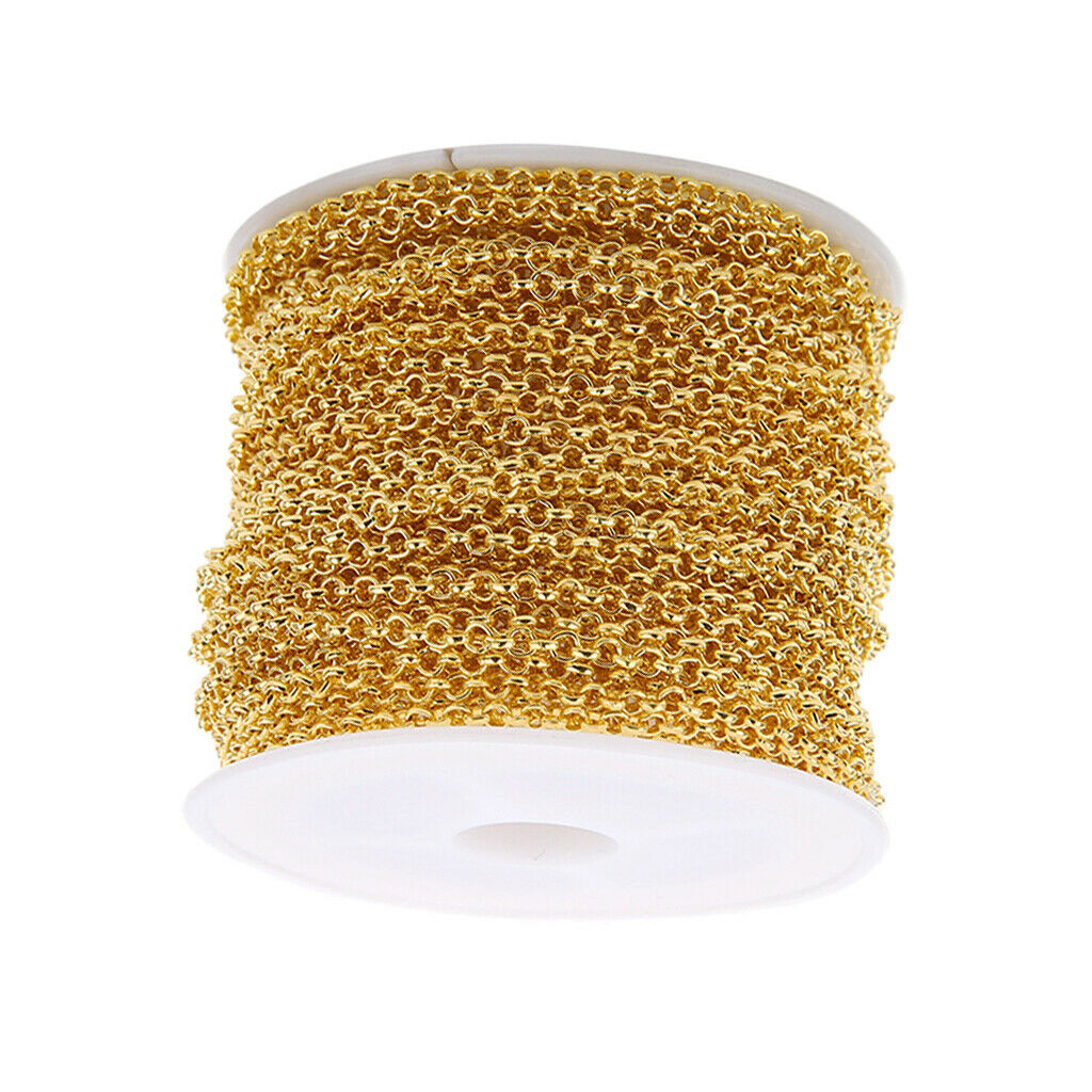 10yds 2mm Golden Tail Chain Connectors Accessories for Necklace Jewelry