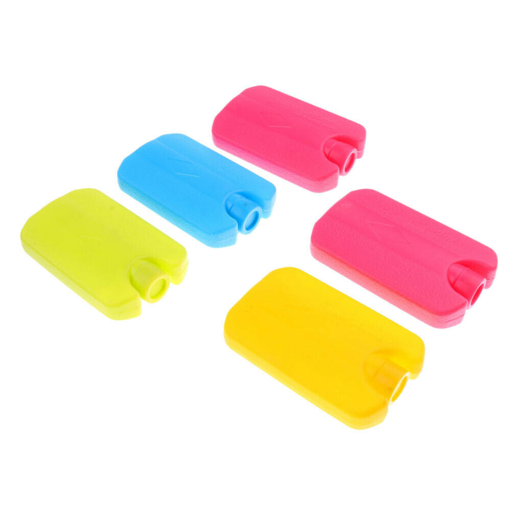 5 Pieces Portable Reusable Plastic Ice Blocks Freezer Cool Pack Cooler Box Bag