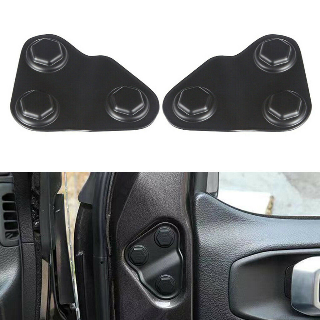 Auto Door Lock Screw Protector Cover Trim Universal For Jeep Wrangler JL
