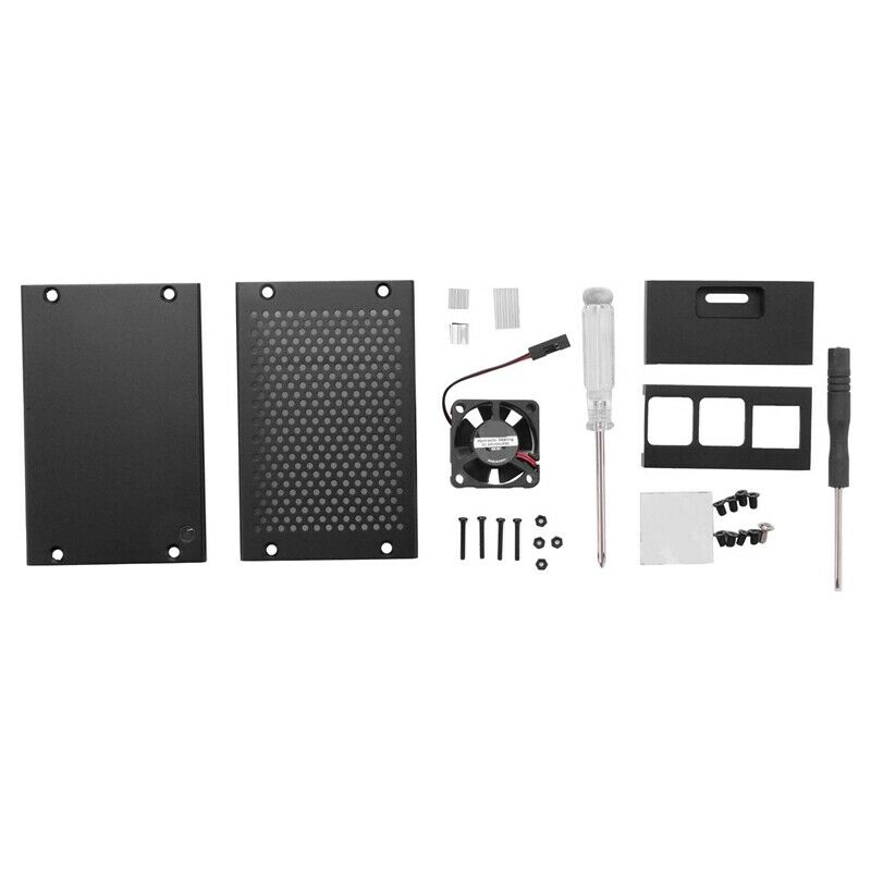 For Raspberry Pi 4 Aluminum Case, for Raspberry Pi 4 Metal Case with Cooling FL1