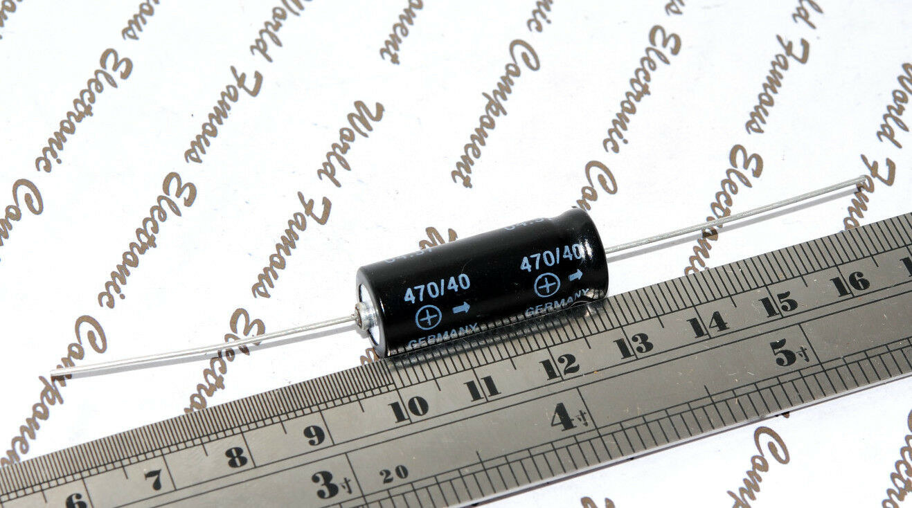 1pcs - SIEMENS (EPCOS) 470uF 40V Axial Electrolytic Capacitor - B41010-B7477-T
