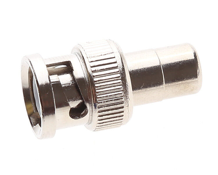2x BNC Male to RCA AV Female Coaxial Connector Adapter for CCTV Camera Jf.l8