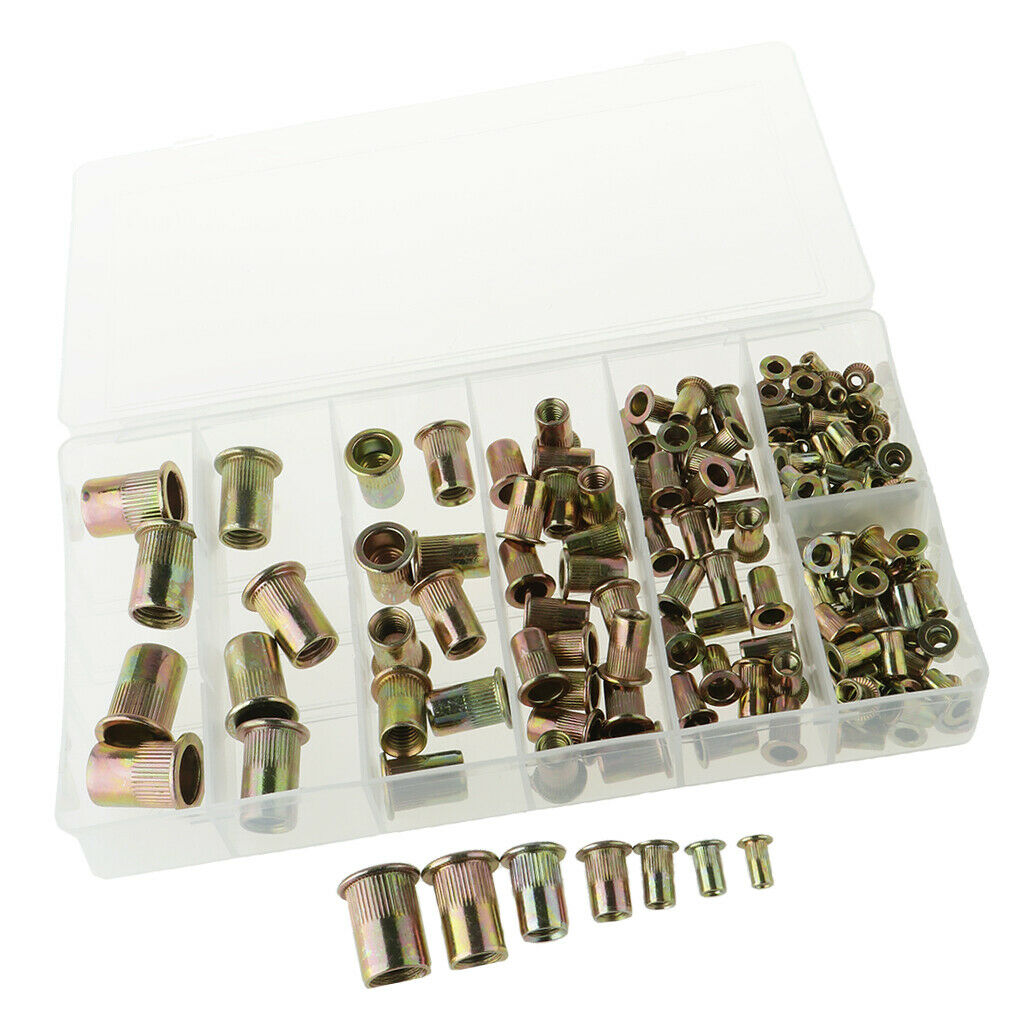 High Quality Zinc Plated Carbon Steel Rivet Nut Kit 165pcs/set